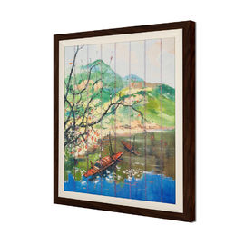 저항하는 나무 골격 눈물을 가진 54 x 43.5cm 크기를 그리는 가정 장식 리본