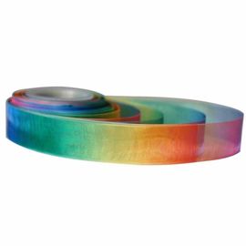 열전달/승화 무지개 그로그레인 Ribbon의 19mm Organza 크리스마스 리본