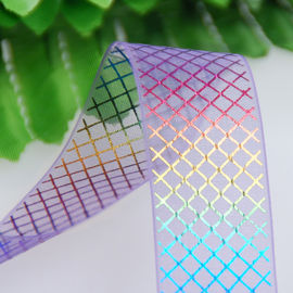 향수 포장 무지개 Organza Ribbon의 19mm 길이 투명한 Organza 리본